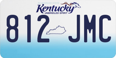 KY license plate 812JMC
