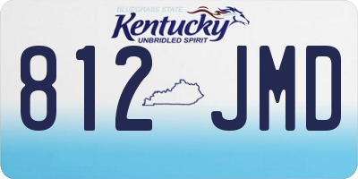 KY license plate 812JMD