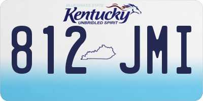 KY license plate 812JMI