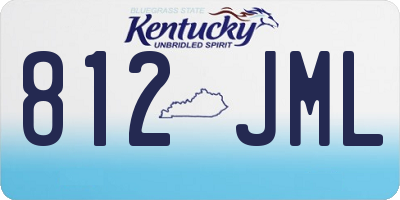 KY license plate 812JML