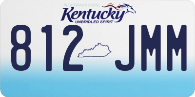 KY license plate 812JMM
