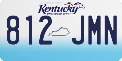 KY license plate 812JMN