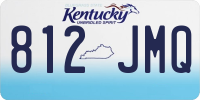 KY license plate 812JMQ