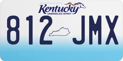 KY license plate 812JMX