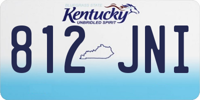 KY license plate 812JNI
