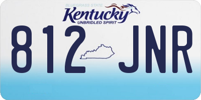 KY license plate 812JNR