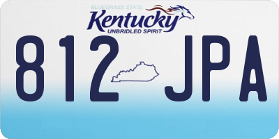 KY license plate 812JPA