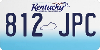 KY license plate 812JPC