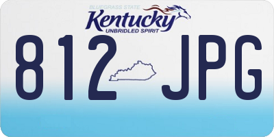 KY license plate 812JPG