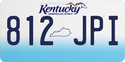 KY license plate 812JPI