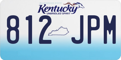 KY license plate 812JPM