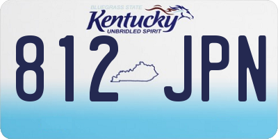KY license plate 812JPN