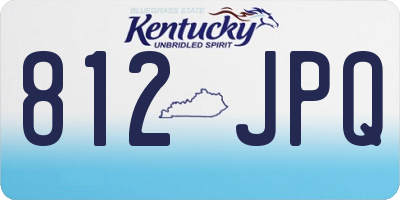 KY license plate 812JPQ