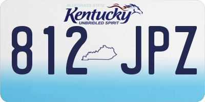 KY license plate 812JPZ