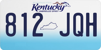 KY license plate 812JQH