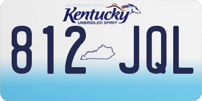 KY license plate 812JQL