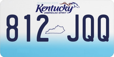 KY license plate 812JQQ