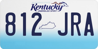 KY license plate 812JRA