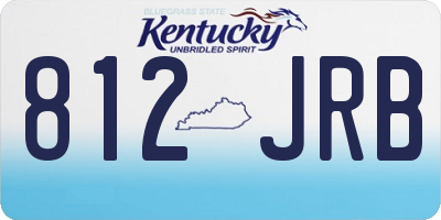 KY license plate 812JRB