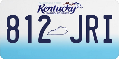 KY license plate 812JRI