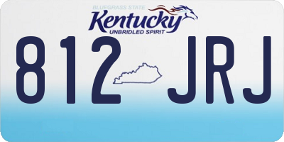 KY license plate 812JRJ