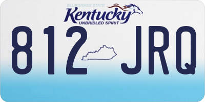 KY license plate 812JRQ