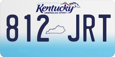 KY license plate 812JRT