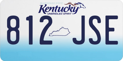 KY license plate 812JSE