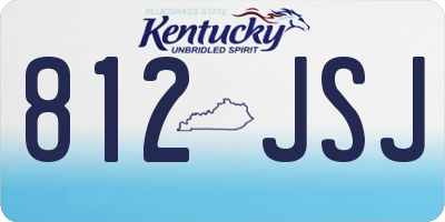 KY license plate 812JSJ