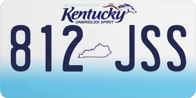 KY license plate 812JSS