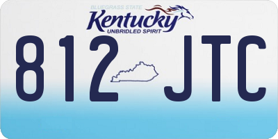 KY license plate 812JTC