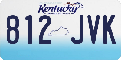 KY license plate 812JVK