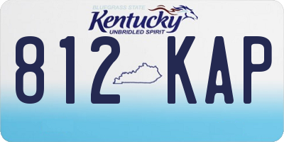 KY license plate 812KAP