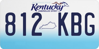 KY license plate 812KBG