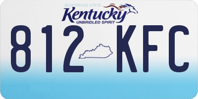 KY license plate 812KFC
