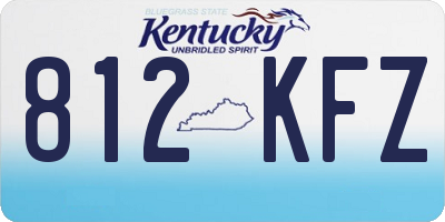 KY license plate 812KFZ