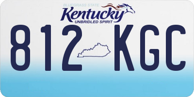 KY license plate 812KGC