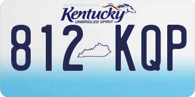 KY license plate 812KQP