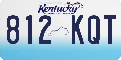 KY license plate 812KQT