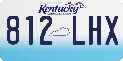 KY license plate 812LHX