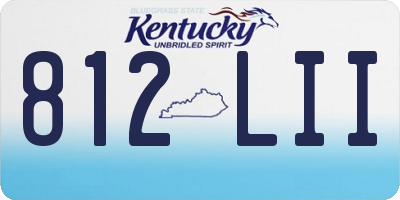 KY license plate 812LII