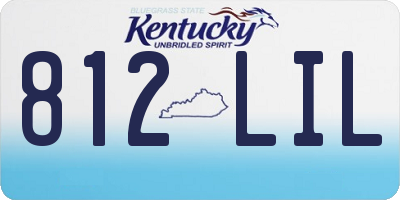 KY license plate 812LIL