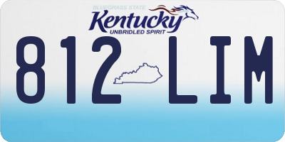 KY license plate 812LIM