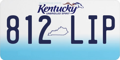 KY license plate 812LIP