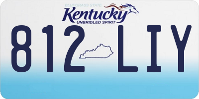 KY license plate 812LIY