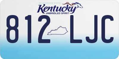 KY license plate 812LJC