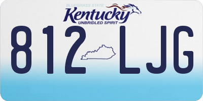KY license plate 812LJG