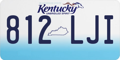 KY license plate 812LJI
