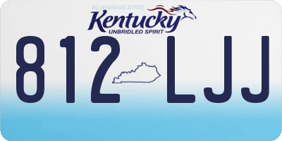 KY license plate 812LJJ