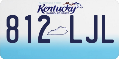 KY license plate 812LJL